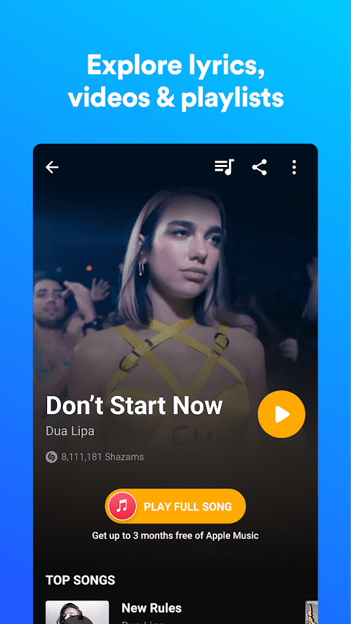 Shazam screenshot
