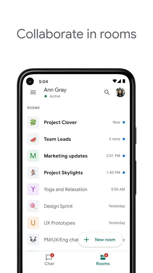 Google Chat screenshot