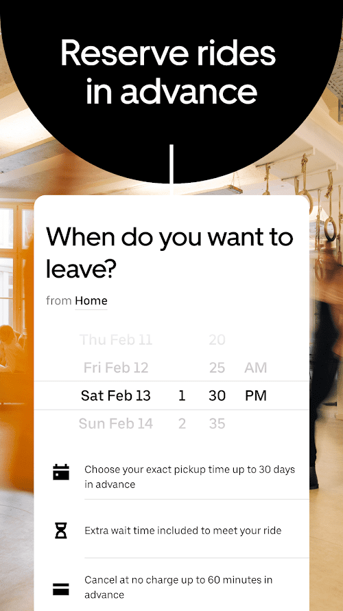 Uber - Request a ride screenshot