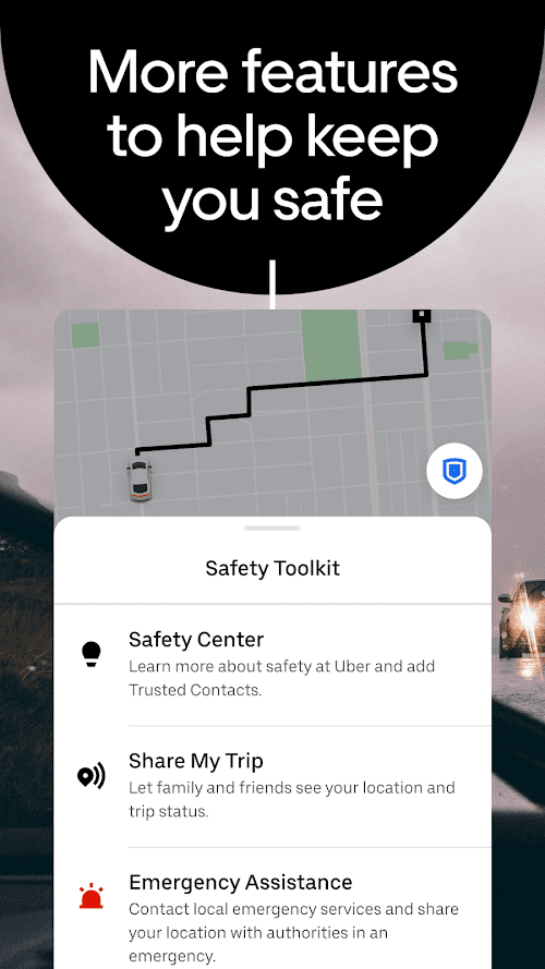 Uber - Request a ride screenshot