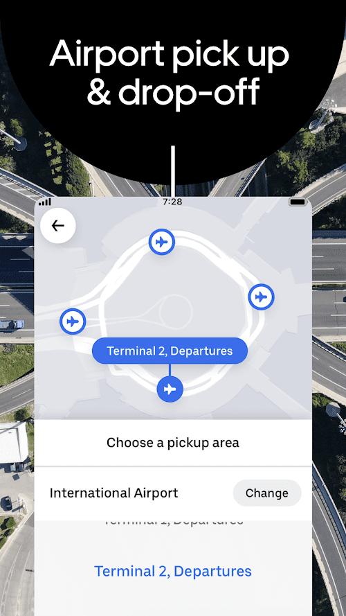 Uber - Request a ride screenshot