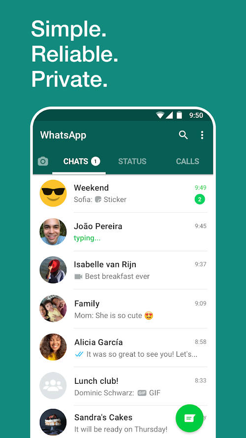 WhatsApp Messenger screenshot
