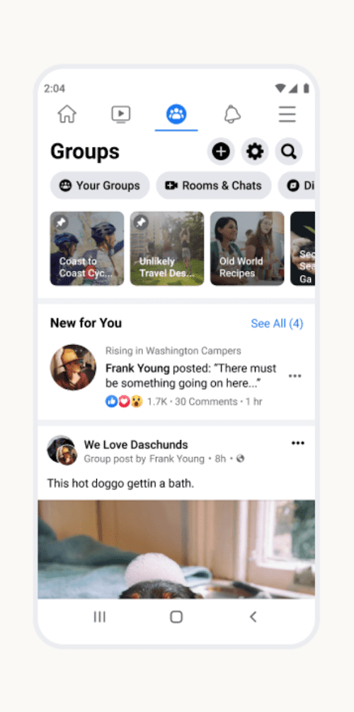 Facebook screenshot