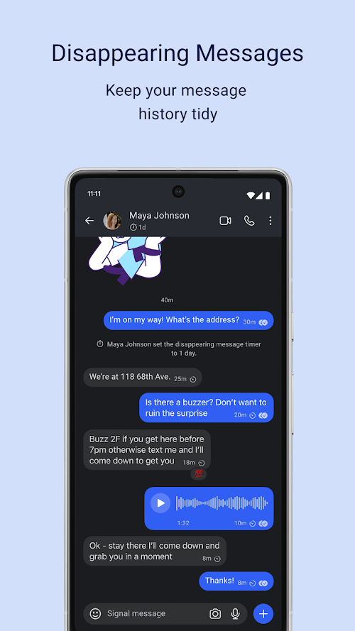 Signal screenshot